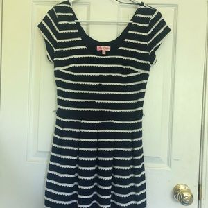 *2 for $15* scalloped and striped dress!